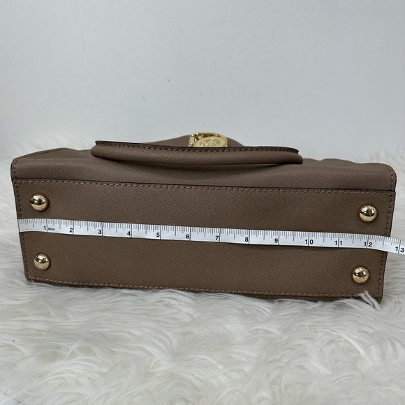 Michael Kors Hamilton East West Satchel Leather Bag - Picture 13 of 16